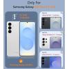 FNTCASE for Samsung Galaxy S26 Plus Case: Military Grade Drop Protection, 14ft Drop Tested, Screen Protector Included, Anti-Slip Anti-Fingerprint Dual Layer Shockproof Phone Case Cover (Blue)