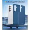 FNTCASE for Samsung Galaxy S26 Plus Case: Military Grade Drop Protection, 14ft Drop Tested, Screen Protector Included, Anti-Slip Anti-Fingerprint Dual Layer Shockproof Phone Case Cover (Blue)