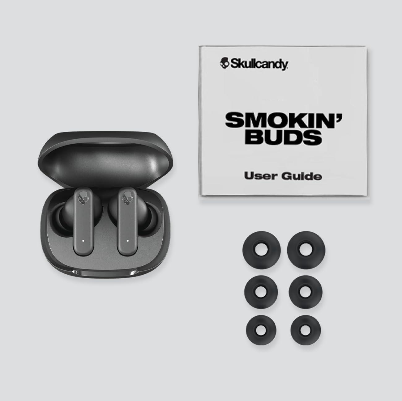imageSkullcandy Smokin Buds Wireless Earbuds Bluetooth Headphones Noise Isolating Fit Up to 20 Hours Battery IPX4 Sweat and Water Resistant Microphone for iPhone Android PinkMatcha