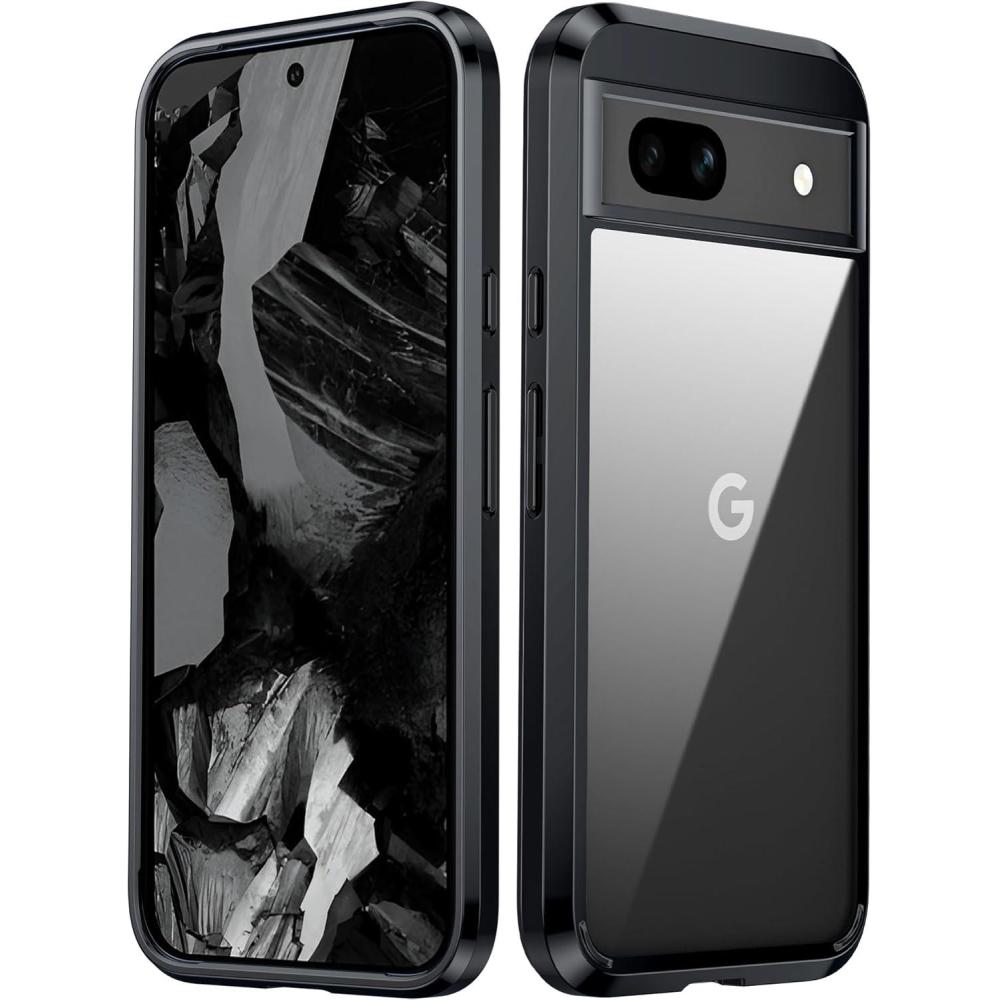 imageFNTCASE for Google Pixel 10 Case Pixel 10 Pro Case Google 99 Pro Magnetic Clear Slim PhoneCase  AntiDrop Shockproof Scratch Protective Thin Transparent Crystal Cell Phone CoverClearBlack
