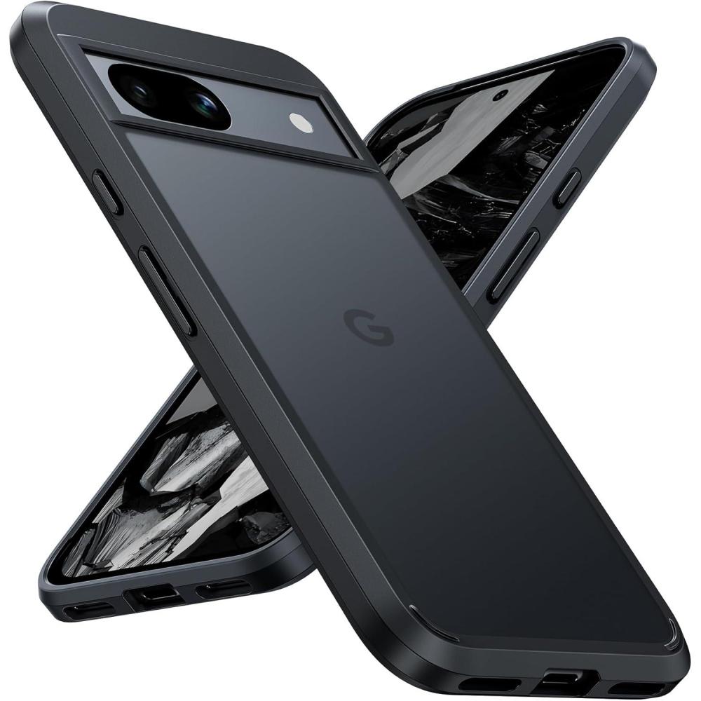 imageFNTCASE for Google Pixel 10 Case Pixel 10 Pro Case Google 99 Pro Magnetic Clear Slim PhoneCase AntiDrop Shockproof Scratch Protective Thin Transparent Crystal Cell Phone CoverClearMatte Black
