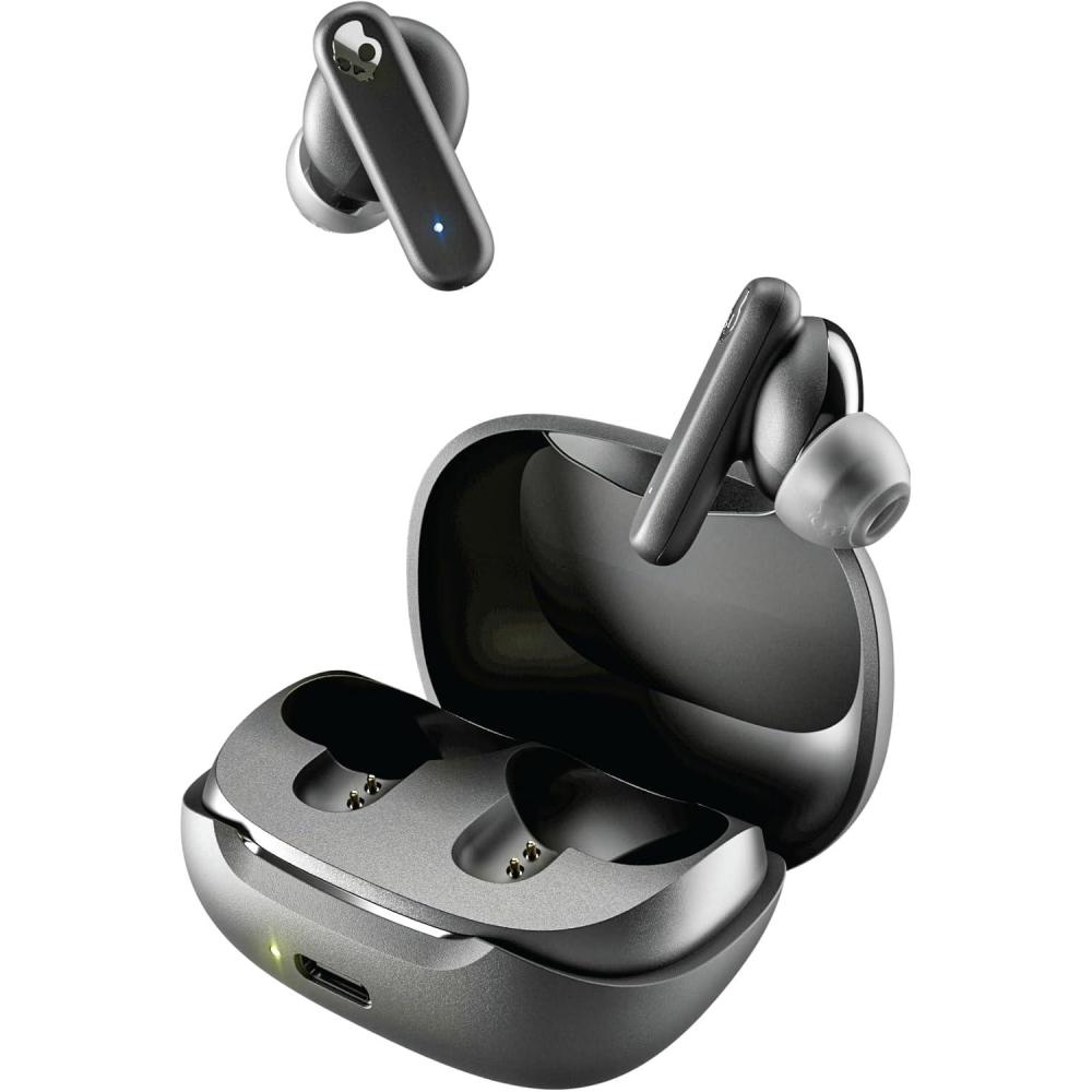 imageSkullcandy Smokin Buds Wireless Earbuds Bluetooth Headphones Noise Isolating Fit Up to 20 Hours Battery IPX4 Sweat and Water Resistant Microphone for iPhone Android  PinkTrue Black