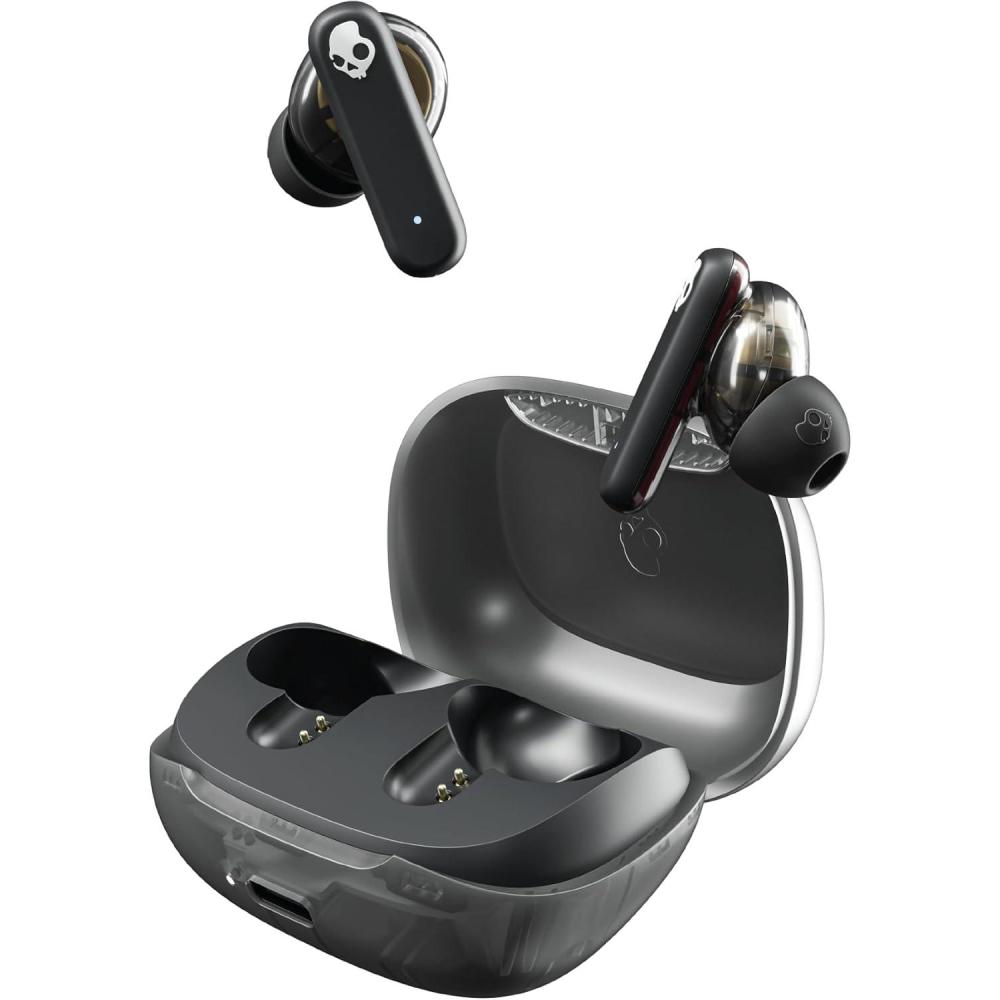imageSkullcandy Smokin Buds Wireless Earbuds Bluetooth Headphones Noise Isolating Fit Up to 20 Hours Battery IPX4 Sweat and Water Resistant Microphone for iPhone Android PinkMidnight Smoke