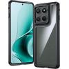 FNTCASE for Moto G 2026/2025 Case: for Moto G Play 2026 Case Anti Yellowing Cell Phone Cover Drop Proof Rugged Protective Transparent Slim Cases 6.7 inch (Clear)(Black)
