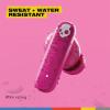 Skullcandy Smokin’ Buds Wireless Earbuds, Bluetooth Headphones, Noise Isolating Fit, Up to 20 Hours Battery, IPX4 Sweat and Water Resistant, Microphone for iPhone Android – Pink(Pink)