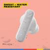 Skullcandy Smokin’ Buds Wireless Earbuds, Bluetooth Headphones, Noise Isolating Fit, Up to 20 Hours Battery, IPX4 Sweat and Water Resistant, Microphone for iPhone Android – Pink(Bone)