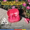 Skullcandy Smokin’ Buds Wireless Earbuds, Bluetooth Headphones, Noise Isolating Fit, Up to 20 Hours Battery, IPX4 Sweat and Water Resistant, Microphone for iPhone Android – Pink(Pink)