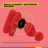 Skullcandy Smokin’ Buds Wireless Earbuds, Bluetooth Headphones, Noise Isolating Fit, Up to 20 Hours Battery, IPX4 Sweat and Water Resistant, Microphone for iPhone Android – Pink(Flame)