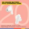 Skullcandy Smokin’ Buds Wireless Earbuds, Bluetooth Headphones, Noise Isolating Fit, Up to 20 Hours Battery, IPX4 Sweat and Water Resistant, Microphone for iPhone Android – Pink(Bone)