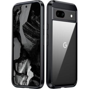 FNTCASE for Google Pixel 10 Case: Pixel 10 Pro Case Google 9/9 Pro Magnetic Clear Slim PhoneCase | Anti-Drop Shockproof Scratch Protective Thin Transparent Crystal Cell Phone Cover(Clear)(Black)
