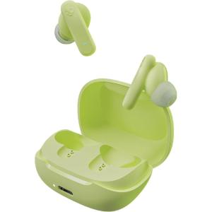 Skullcandy Smokin’ Buds Wireless Earbuds, Bluetooth Headphones, Noise Isolating Fit, Up to 20 Hours Battery, IPX4 Sweat and Water Resistant, Microphone for iPhone Android – Pink(Matcha)