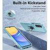 FNTCASE for Samsung Galaxy A15-5G Case: Dual Layer Shockproof Protective Cell Phone Cover with Magnetic Kickstand | Military Grade Drop Proof Protection | Hybrid Matte Textured Rugged Hard Phonecase(Teal)