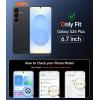 FNTCASE for Samsung Galaxy S26-Plus Case: Clear Magnetic Phone Cases with Screen Protector Compatible with Magsafe Slim Anti Yellowing Shockproof Protective Transparent Cover (Clear Magnetic)(C-Frosted Black Magnetic)