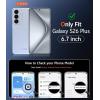 FNTCASE for Samsung Galaxy S26-Plus Case: Clear Magnetic Phone Cases with Screen Protector Compatible with Magsafe Slim Anti Yellowing Shockproof Protective Transparent Cover (Clear Magnetic)(A-CLear Magnetic)