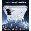 FNTCASE for Samsung Galaxy S26-Plus Case: Clear Magnetic Phone Cases with Screen Protector Compatible with Magsafe Slim Anti Yellowing Shockproof Protective Transparent Cover (Clear Magnetic)(A-CLear Magnetic)