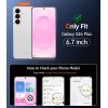 FNTCASE for Samsung Galaxy S26-Plus Case: Clear Magnetic Phone Cases with Screen Protector Compatible with Magsafe Slim Anti Yellowing Shockproof Protective Transparent Cover (Clear Magnetic)(C-Pink Magnetic)