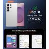 FNTCASE for Samsung Galaxy S26-Ultra Case: Clear Magnetic Phone Cases with Screen Protector Compatible with Magsafe Slim Anti Yellowing Rugged Protective Transparent Cell Phone Cover (Clear Magnetic)(C-Pink Magnetic)