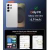 FNTCASE for Samsung Galaxy S26-Ultra Case: Clear Magnetic Phone Cases with Screen Protector Compatible with Magsafe Slim Anti Yellowing Rugged Protective Transparent Cell Phone Cover (Clear Magnetic)(C-Black Magnetic)