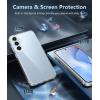 FNTCASE for Samsung Galaxy S24-FE Case: Clear Military Grade Drop Protection Anti Yellowing Slim Case – Rugged Shockproof Protective Transparent Cell Phone Cover(Clear) (Pack of 2)