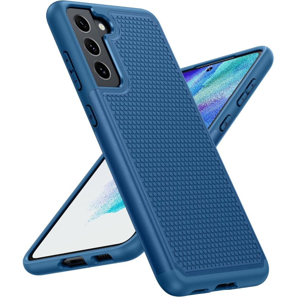 imageJXVM for Galaxy A325G Phone Case Samsung Galaxy A32 5G Dual Layer Protective Heavy Duty Cover Shockproof Rugged with Non Slip Textured Back  Military Protection Bumper Tough 65inch BlackBlue