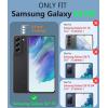 JXVM for Galaxy A32-5G Phone Case: Samsung Galaxy A32 5G Dual Layer Protective Heavy Duty Cover Shockproof Rugged with Non Slip Textured Back – Military Protection Bumper Tough 6.5inch (Black)(Blue)