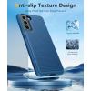 JXVM for Galaxy A32-5G Phone Case: Samsung Galaxy A32 5G Dual Layer Protective Heavy Duty Cover Shockproof Rugged with Non Slip Textured Back – Military Protection Bumper Tough 6.5inch (Black)(Blue)