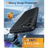 JXVM for Galaxy A32-5G Phone Case: Samsung Galaxy A32 5G Dual Layer Protective Heavy Duty Cover Shockproof Rugged with Non Slip Textured Back – Military Protection Bumper Tough 6.5inch (Black)(Black)