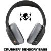 Skullcandy Crusher ANC 2 Wireless Over-Ear Bluetooth Headphones with Multi-Sensory Bass, Active Noise Cancelling, Up to 60 Hours Battery, Microphone for iPhone Android – Hazard(Black/Asphalt)