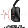 Skullcandy Crusher ANC 2 Wireless Over-Ear Bluetooth Headphones with Multi-Sensory Bass, Active Noise Cancelling, Up to 60 Hours Battery, Microphone for iPhone Android – Hazard(True Black)