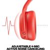 Skullcandy Crusher ANC 2 Wireless Over-Ear Bluetooth Headphones with Multi-Sensory Bass, Active Noise Cancelling, Up to 60 Hours Battery, Microphone for iPhone Android – Hazard(Plasma)