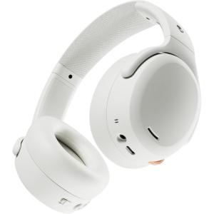 Skullcandy Crusher ANC 2 Wireless Over-Ear Bluetooth Headphones with Multi-Sensory Bass, Active Noise Cancelling, Up to 60 Hours Battery, Microphone for iPhone Android – Hazard(Bone)