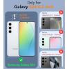 FNTCASE for Samsung Galaxy S26 Case: Military Grade Drop Protection, 14ft Drop Protective, Screen Protector Included, Anti-Slip Texture TPU+PC Dual Layer Shockproof Phone Case Cover (Black)(Sakura Pink)