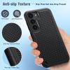 FNTCASE for Samsung Galaxy S26 Case: Military Grade Drop Protection, 14ft Drop Protective, Screen Protector Included, Anti-Slip Texture TPU+PC Dual Layer Shockproof Phone Case Cover (Black)(Black)