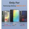FNTCASE for Samsung Galaxy S26 Case: Military Grade Drop Protection, 14ft Drop Protective, Screen Protector Included, Anti-Slip Texture TPU+PC Dual Layer Shockproof Phone Case Cover (Black)(A-Matte Black)