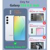 FNTCASE for Samsung Galaxy S26 Case: Military Grade Drop Protection, 14ft Drop Protective, Screen Protector Included, Anti-Slip Texture TPU+PC Dual Layer Shockproof Phone Case Cover (Black)(Pink)