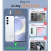 FNTCASE for Samsung Galaxy S26 Case: Military Grade Drop Protection, 14ft Drop Protective, Screen Protector Included, Anti-Slip Texture TPU+PC Dual Layer Shockproof Phone Case Cover (Black)(Teal)