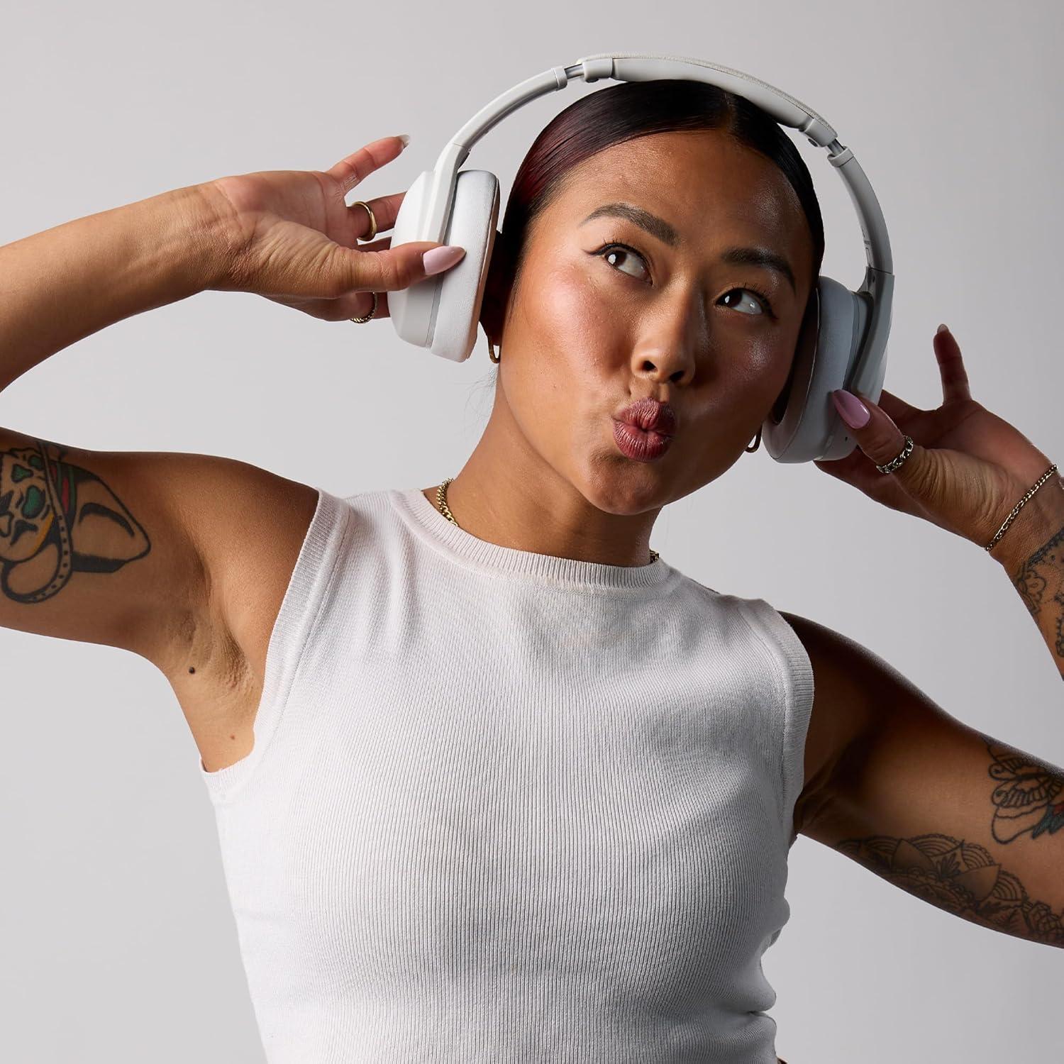 imageSkullcandy Crusher Evo Wireless Bluetooth Headphones with MultiSensory Bass Noise Isolating OverEar Fit Up to 40 Hours Battery Microphone for iPhone Android PrimerBone