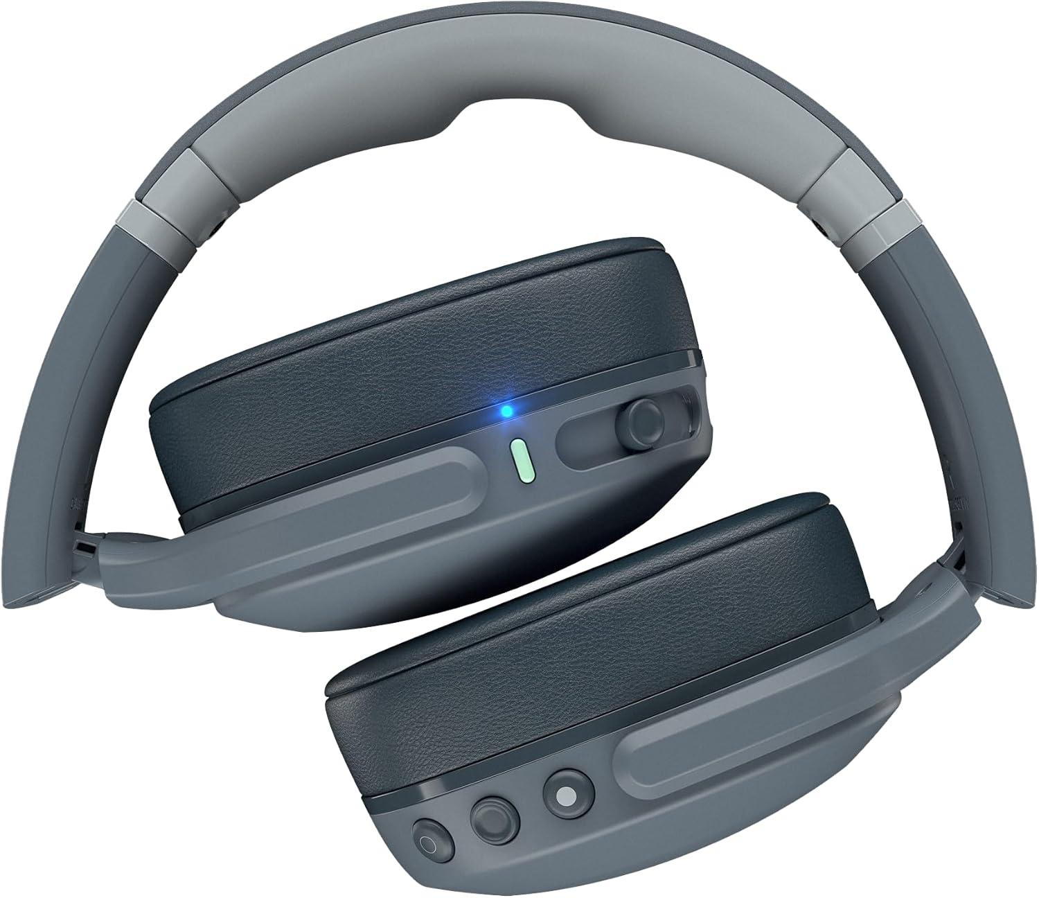 imageSkullcandy Crusher Evo Wireless Bluetooth Headphones with MultiSensory Bass Noise Isolating OverEar Fit Up to 40 Hours Battery Microphone for iPhone Android PrimerChill Grey