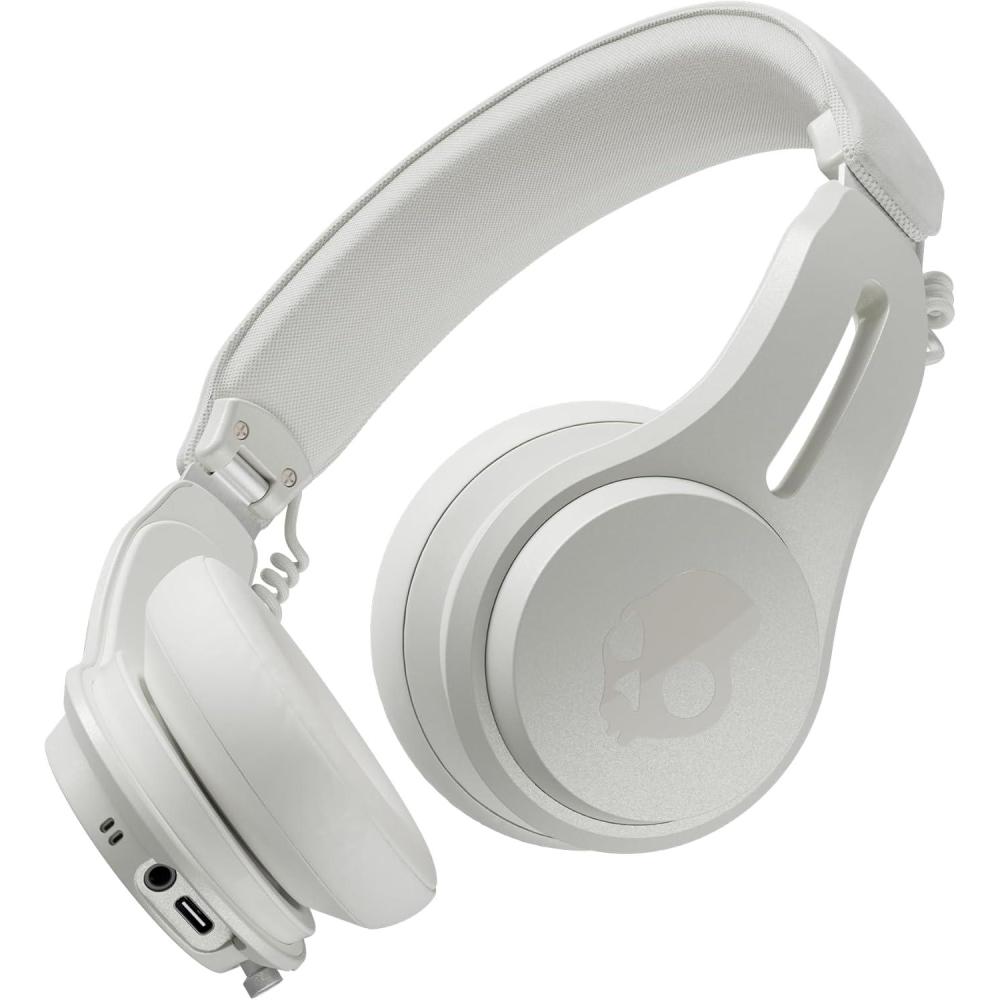 imageSkullcandy Icon ANC Wireless OnEar Bluetooth Headphones Active Noise Cancelling 60 Hours Battery Sweat Water Resistant Foldable Durable Travel Ready Microphone for iPhone Android  BoneBone