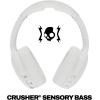 Skullcandy Crusher Evo Wireless Bluetooth Headphones with Multi-Sensory Bass, Noise Isolating Over-Ear Fit, Up to 40 Hours Battery, Microphone for iPhone Android – Primer(Bone)