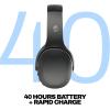 Skullcandy Crusher Evo Wireless Bluetooth Headphones with Multi-Sensory Bass, Noise Isolating Over-Ear Fit, Up to 40 Hours Battery, Microphone for iPhone Android – Primer(True Black)