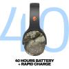 Skullcandy Crusher Evo Wireless Bluetooth Headphones with Multi-Sensory Bass, Noise Isolating Over-Ear Fit, Up to 40 Hours Battery, Microphone for iPhone Android – Primer(Realtree APX Black/Orange)