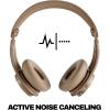 Skullcandy Icon ANC Wireless On-Ear Bluetooth Headphones, Active Noise Cancelling, 60 Hours Battery, Sweat Water Resistant, Foldable Durable Travel Ready, Microphone for iPhone Android – Bone(Primer)