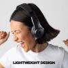 Skullcandy Icon ANC Wireless On-Ear Bluetooth Headphones, Active Noise Cancelling, 60 Hours Battery, Sweat Water Resistant, Foldable Durable Travel Ready, Microphone for iPhone Android – Bone(True Black)