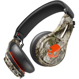 Skullcandy Icon ANC Wireless On-Ear Bluetooth Headphones, Active Noise Cancelling, 60 Hours Battery, Sweat Water Resistant, Foldable Durable Travel Ready, Microphone for iPhone Android – Bone(Realtree APX Black/Orange)