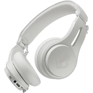 Skullcandy Icon ANC Wireless On-Ear Bluetooth Headphones, Active Noise Cancelling, 60 Hours Battery, Sweat Water Resistant, Foldable Durable Travel Ready, Microphone for iPhone Android – Bone(Bone)