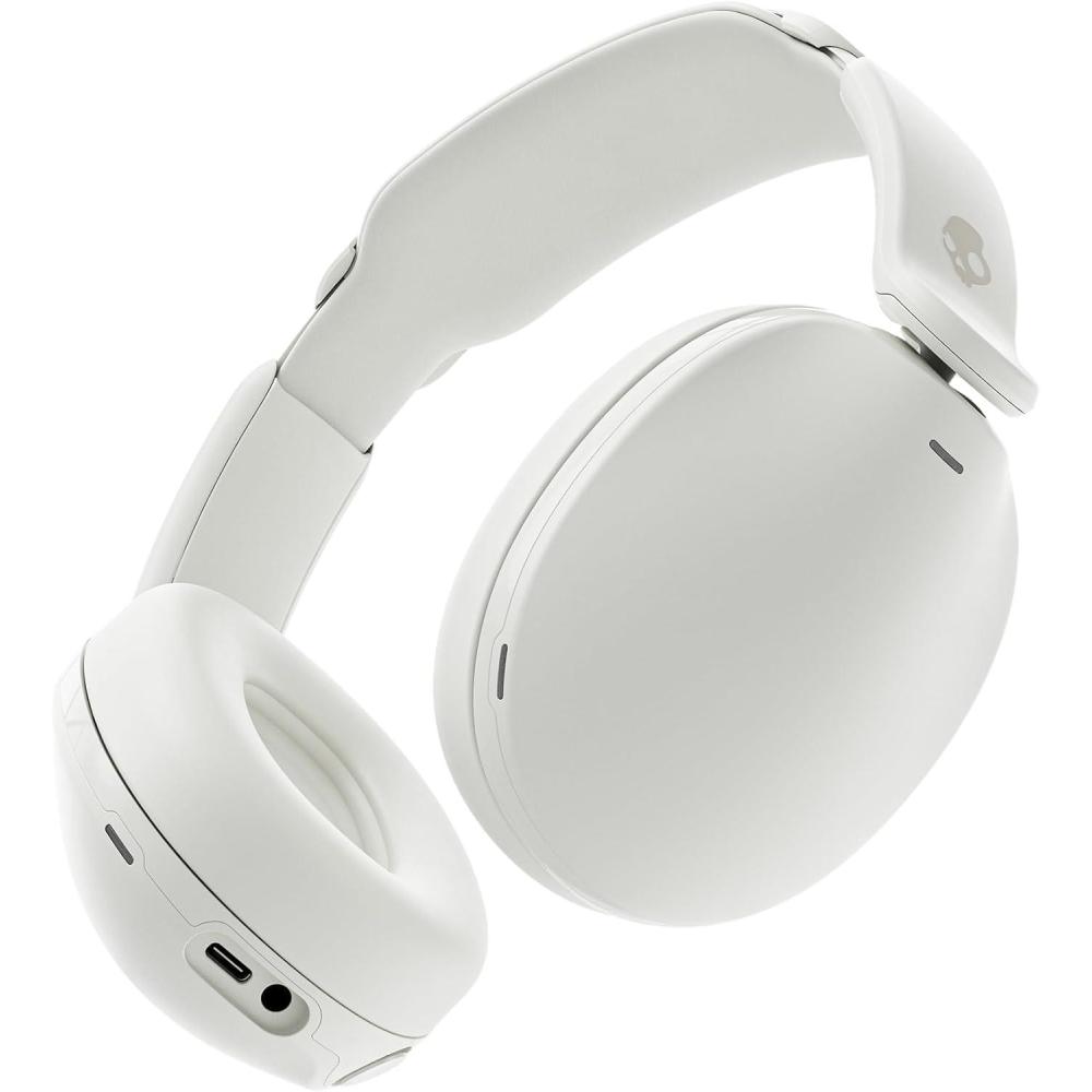 imageSkullcandy Hesh 360 Wireless OverEar Bluetooth Headphones Up to 100 Hours Battery Noise Isolating Fit FlatFolding Collapsible Design Microphone iPhone Android BoneBone
