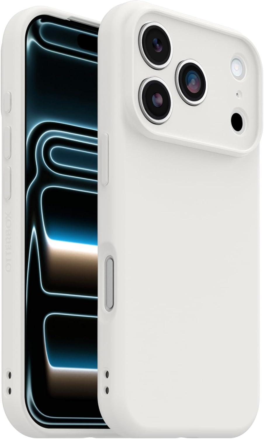imageOtterBox iPhone 17 Pro Figura Series Case Polus Blue Aesthetic Silicone Phone Cases Protective Minimalist Design MagSafe iPhone Case with Camera ProtectionWhite