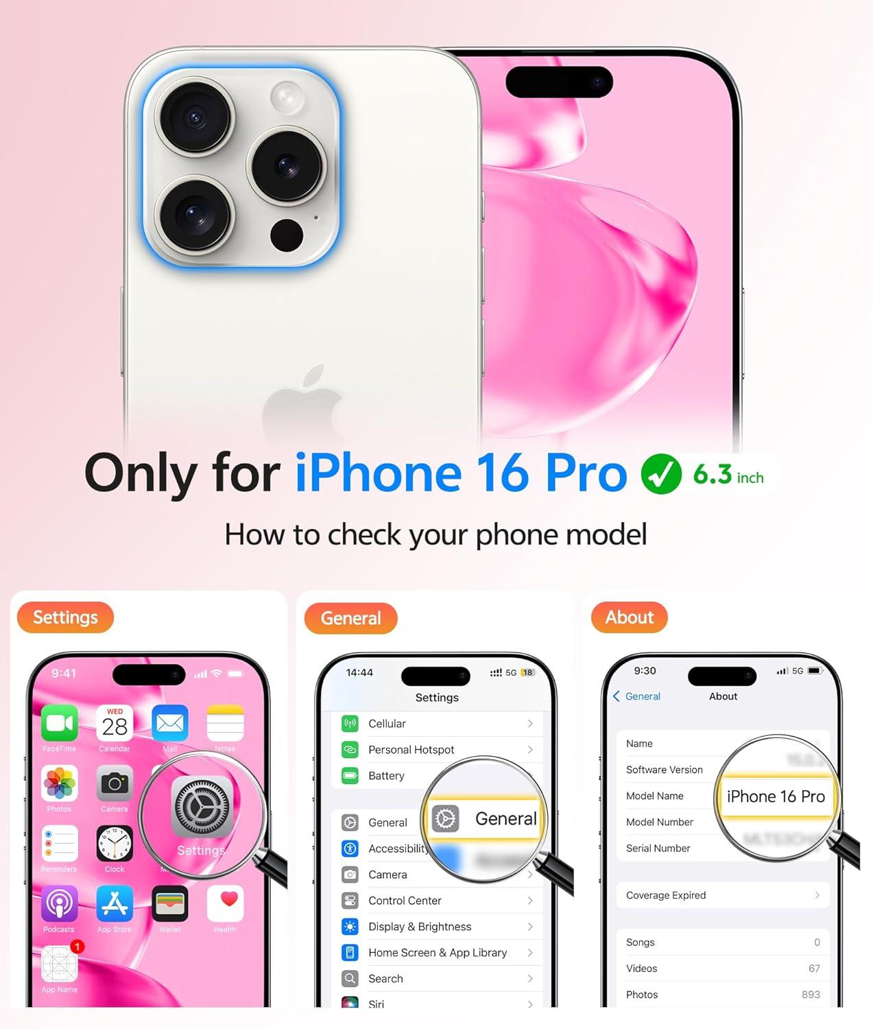 imageFNTCASE for Google Pixel 10a Case Compatible with Magsafe Translucent Matte Cases with Screen Protector Military Grade Shockproof Protective Magnetic Phone Cover for Pixel 10A BlackHot Pink