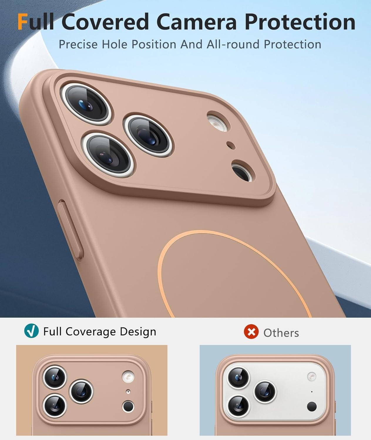 imageFNTCASE for Google Pixel 10a Case Compatible with Magsafe Translucent Matte Cases with Screen Protector Military Grade Shockproof Protective Magnetic Phone Cover for Pixel 10A BlackFull Gold